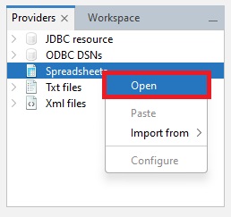 Data provider available by default